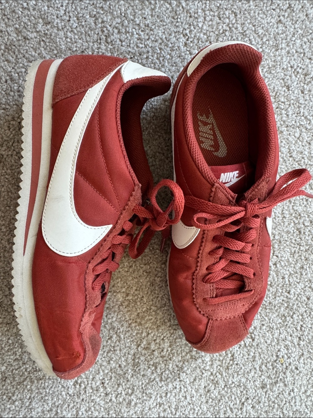Nike Women's rust orange and White Retro Runner Sneakers
